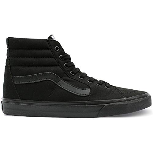 Image of Vans Sk8-Hi Unisex Sneakers, Black/Black/Black, 11.5 US Women/10 US Men
