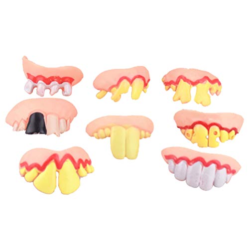 VOSAREA - Juego de 8 Dientes Falsos crocos, Disfraz de Animal, para...