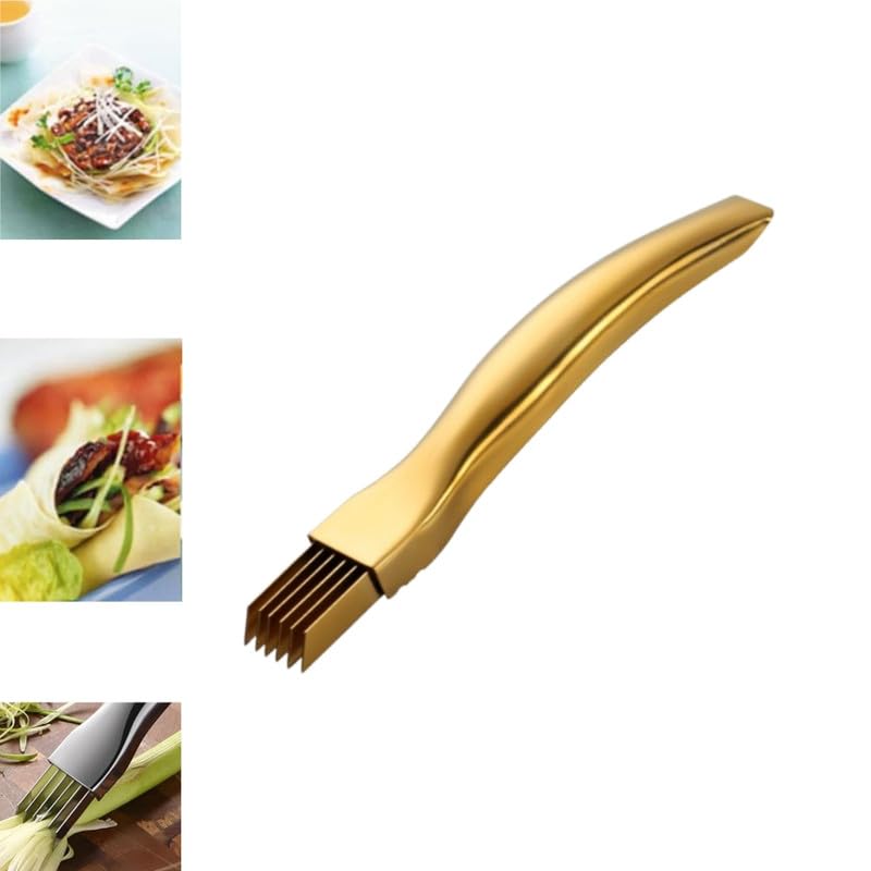 2024 New Shred Silk The Knife, Stainless Steel Chopped Green Onion Knife, Kitchen Vegetable Cutter Sharp Scallion Shredding Cutter Shred Knife Household Multifunctional Food Slicer Gadget