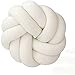 Pillow-MAIKA HOME Kreatywna poduszka główna/nordycka dekoracja główna/poduszka na sofę (średnica: 36 cm; kolor: biały)