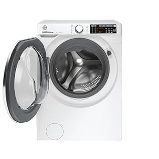 Hoover H-WASH 500 Lavatrice Standard 10 Kg, Libera Installazione, Carica Frontale, Classe A-15%, 1400 Giri, App hOn, Programma Hygiene, Cicli Care, AxLxP 85x60x51 cm, Bianca - HW 410AMBC7/1-S