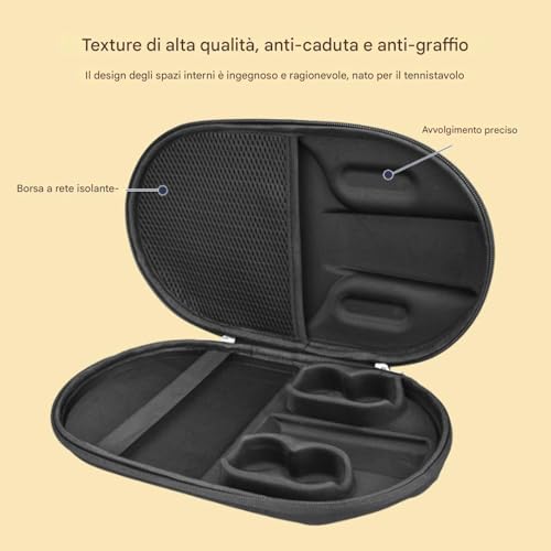 Housse de tennis de table compacte et imperméable avec zip - 7