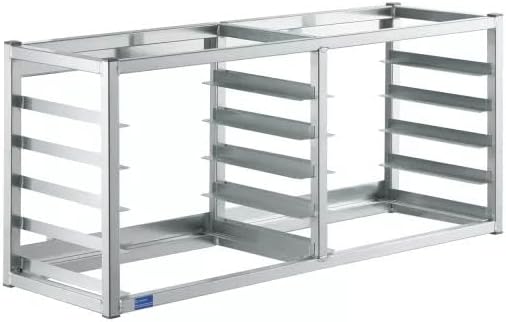WALL MOUNTED SHEET BUN PAN RACK - FITS 10 HALF PANS - 40" X 13" X 18" | ALUMINIUM | NSF
