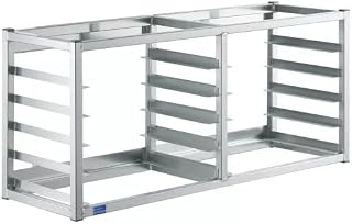 WALL MOUNTED SHEET BUN PAN RACK - FITS 10 HALF PANS - 40" X 13" X 18" | ALUMINIUM | NSF