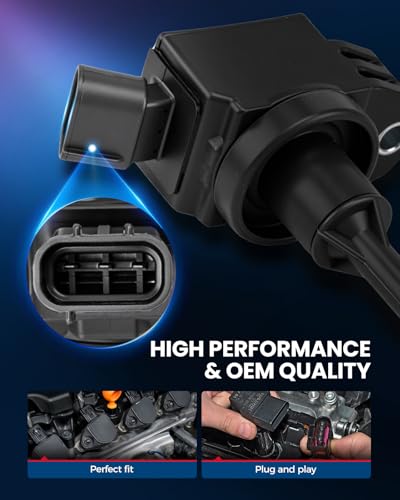 Image of KAX 4 Ignition Coils & 4 Spark Plugs Set for Toyota Camry, RAV4, Corolla