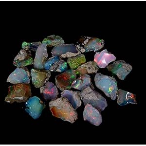 Duggu 25.00 Cts,Ultra Fire Raw Opal Stone, Natural Rough, Gemstone Crystals, Ethiopian Opal Rock, Jewelry Making Supplies, Chakra Healing, Energy Stone, Loose Gemstone, Art-Crafts-DIY Stone 102