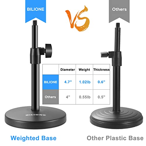 Bilione YYX-207 3 In 1 Multi Function Desktop Microphone Stand, Adjustable Table Mic Stand thumb #1