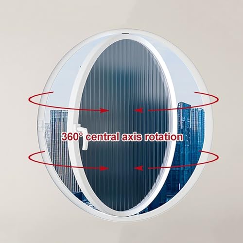 Ventana giratoria de vidrio templado 360° para ventilación de cobertizos 3
