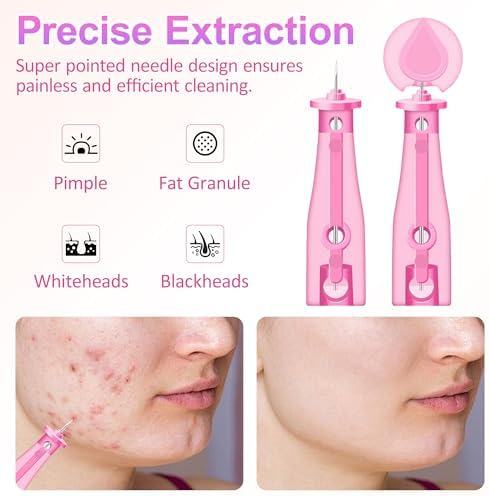 100 Pcs Sterile Acne Lancet & 72 Pimple Patches Kit,Blackhead Remover Tool - 3