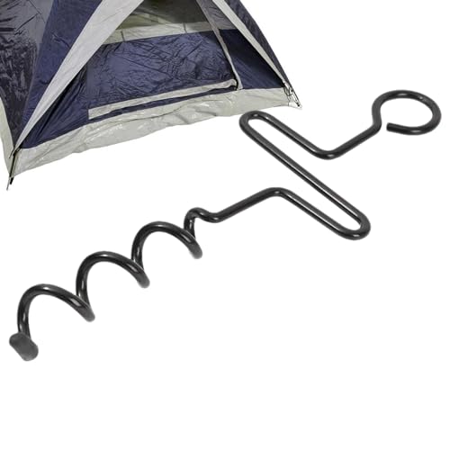 Anclajes resistentes para trampolín | Estacas de acero con forma de tienda de campaña - Anclajes de amarre para asegurar perros, tiendas de campaña, toldos, juegos de columpios