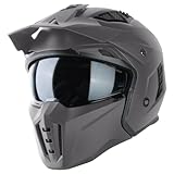 Integriertes Sonnenvisier für ultimativen Komfort: Mit dem praktischen internen Sonnenvisier des VINZ Kioto Titanium Helms müssen Sie keine separate Sonnenbrille mehr tragen. Das Sonnenvisier kann einfach hoch- und heruntergeklappt werden, sodass Sie schnell zwischen hellem und dunklem Licht wechseln können, je nach den Wetterbedingungen. Dies bietet nicht nur Schutz vor grellem Sonnenlicht, sondern reduziert auch die Ermüdung der Augen auf langen Fahrten.