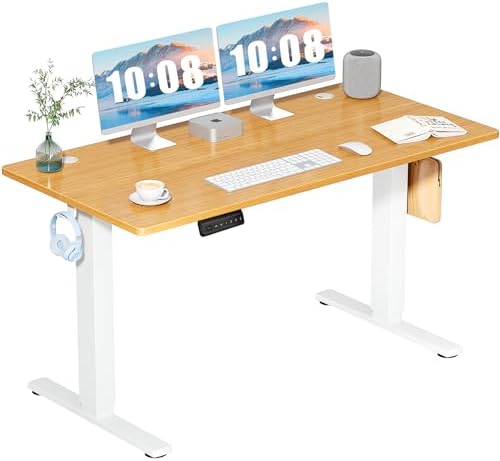 DUMOS 55 Inch Electric Standing Desk Height Adjustable, Sit to St...