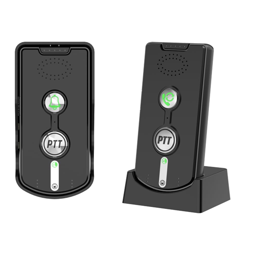 Sonnette d'interphone noire idéale pour appeler à l'aide sans effort à la maison