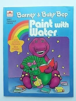 Paperback Barney & Baby Bop Paint With Water Book