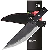 XYJ Hand Forged Chef Knife 8 inch High Carbon Steel Cooking Knives Full Tang Handle Razor Sharp...