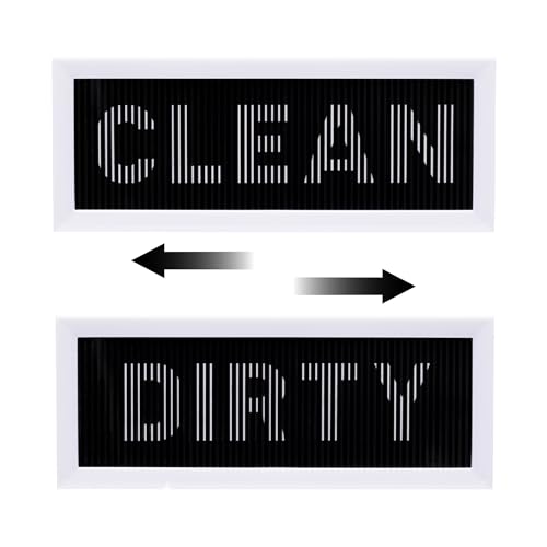 PelegDesign DishDash: Dishwasher Magnet Clean Dirty Sign - Farmhouse Kitchen Decor with Magnetic & Adhesive Options, Kitchen Organization Must Haves by PELEG DESIGN - Used condition - US$9.71