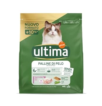 Ultima Cibo per Gatti per Prevenire Palline di Pelo, 440g