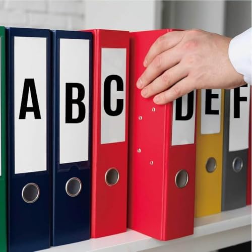 Letter Stickers 2 Inch, 8 Sheets Large Alphabet Stickers, Waterproof Vinyl Letter Decals, Self Adhesive Letters for Mailbox, Address Sign, Business Window, Storage Bin Organization (Black) - 2