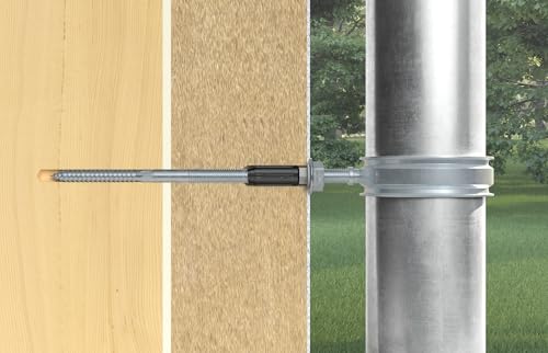 fischer Abstandsmontagesystem TherMax 10 / 160 M10 (2) für Dämmstoffe, Dämmstoffdübel zur Befestigung leichter Lasten in Wärmedämmverbundsystemen, mit Anti-Kälte-Konus