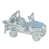charme Jeep 4 x 4 Sterlingsilber Charm .925 x 1 Jeeps Autos Anhänger BJ2002