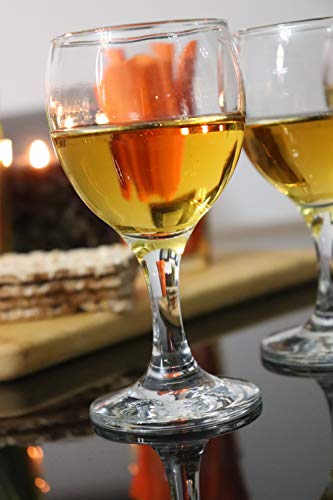 Pasabahce Premium Stemmed Mini Clear Wine and Champagne Glasses, Set of 6,Uniqe Desing Goblet, Perfect for Parties, Gifts, Housewarming, Weddings, Aniversary - Thumbnail 4