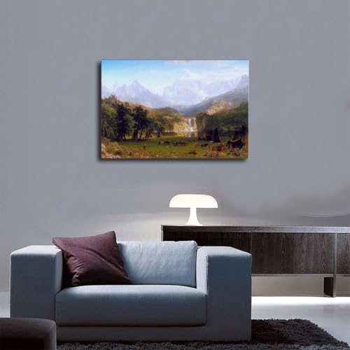 Toile montagnes Rocheuses Bierstadt pour la décoration de bureau - 5