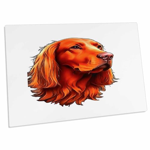 3dRose Irish Setter Pet Portrait Pad para Escritorio miniatura 1