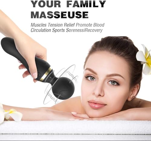 Image of 3-in-1 Personal Massager - Quiet & Waterproof - Back Massage for Pain Relief Cordless Wand Massager Handheld for Women,Full Body Electric Relieving Body Muscle Soreness (multicolor bended)