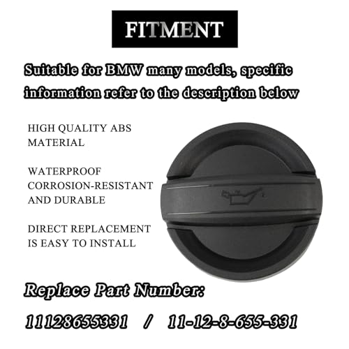 Tapa de llenado de aceite 11128655331 para BMW E60 E84 E92 F10 6