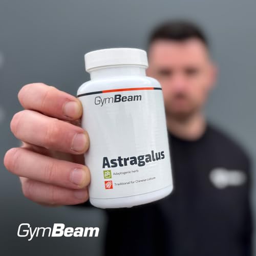 GymBeam Astragalus - Kapseln mit mongolischem Milchkraut, 1000 mg pro Tagesdosis, Astragalus membranaceus-Wurzelpulver, Adaptogen & Antioxidans, unterstützt Herz-, Blutgefäß- & Nierengesundheit