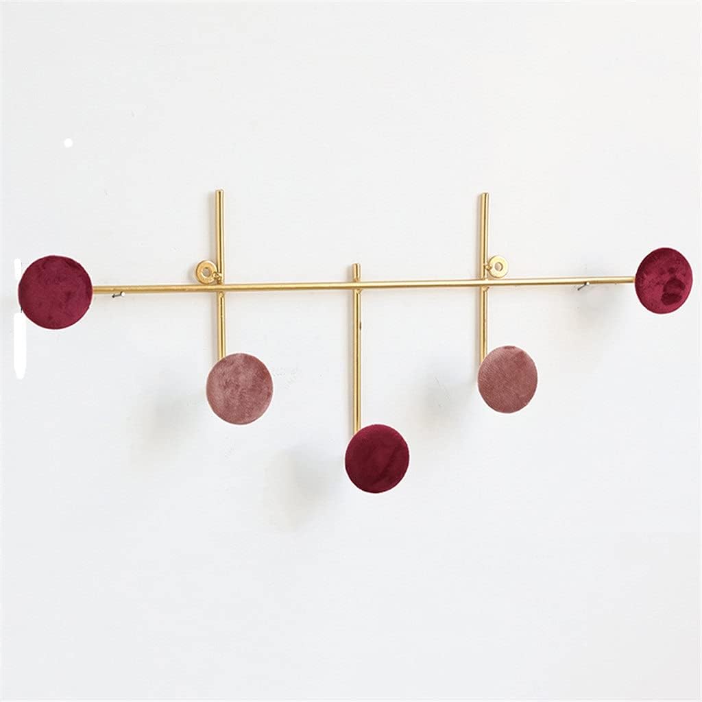 Nordic Wrought Iron Hook Wall Hanging Wall Rack Porch Entrance Door and Door Hanger on The Wall(B-55x17cm)