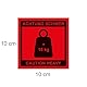 Aufkleber Achtung schweres Paket 250 Stück Versandetiketten Caution Heavy +15 kg Karton Sticker 10 x 10 cm Warnetiketten auf Rolle
