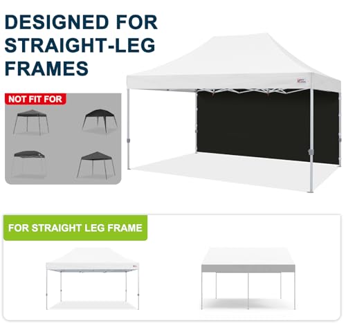Image of MASTERCANOPY 10x15 Pop Up Canopy Sidewall Only 1-Pack Black