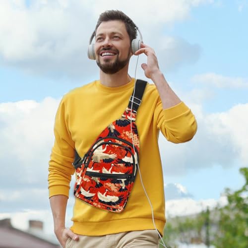 Mochila cruzada senderismo riñonera deportiva ajustable mujeres y hombres 6