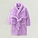 Baby Unisex Plush Animal Hooded Robe For Toddler Multicolored Sleepwear Toddler Cat Pajamas Girls (Purple, 8-9 Years)