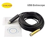 econoLED USB Waterproof Endoscope Borescope Inspection Camera Pibe Locator US Seller (15M/45ft)