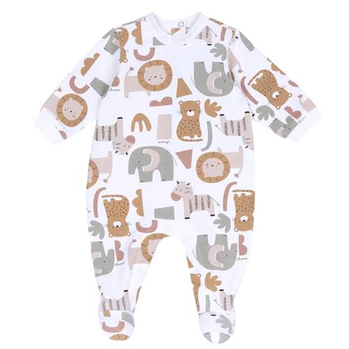 Chicco, Tutina Neonato e Neonata in Morbido Cotone, con Comoda Apertura a Patello, Ideale per l'Autunno, Abbigliamento Bambino e Bambina 0-24 Mesi, Designed in Italy