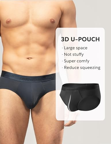 David Archy MASTER SERIES-2 Men'S Briefs Micro Modal No Fly Underwear Support Pouch Soft Comfort Briefs thumb #1