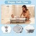 EverKiddo Collapsible Baby Bathtub with Newborn Sling, Baby Bath Tub with Quick Drainage Design, Infant Bathtub for Newborns to Toddlers (0-24 Months) (Grey)