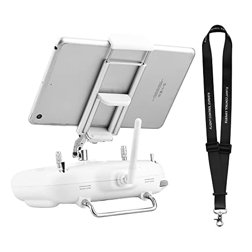HeiyRC iPad Tablet Holder Bracket for DJI Phantom 3 Standard SE Phantom 2 Vision,Cellphone Phone Mount Lanyard Strap Accessory