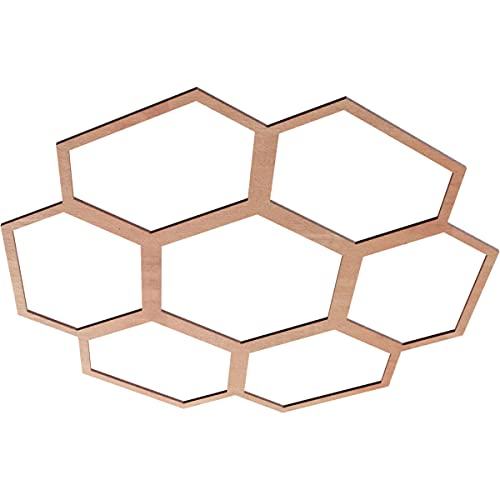Image of Ekena Millwork 34 inchOD x 12 inchID x 3 /8 inchT Florin Wood Fretwork Pierced Ceiling Medallion, Cherry