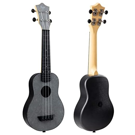 Flight TUS65 - Ukelele soprano de viaje, color plateado