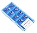 Accusize Industrial Tools Dcmt21.51 Tin Coated Carbide Inserts, 10 Pcs/Box, 2104-1010