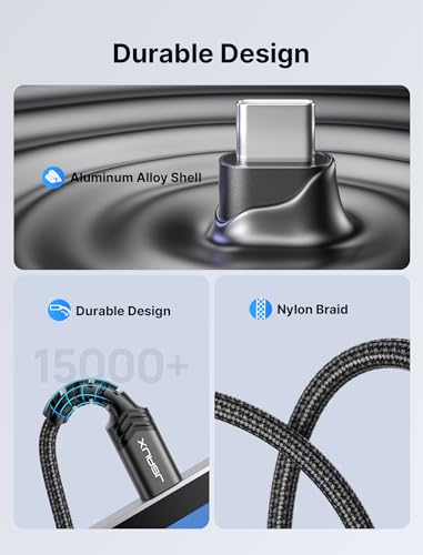 Image of USB Type C to 3.5mm Female Headphone Jack Adapter, JSAUX USB C to Aux Audio Dongle Cable Cord Compatible with iPhone 15 Pro Max /15 Pro /15 Plus, Samsung Galaxy S23 /S22 /S21 Ultra, iPad Pro, Pixel -Black