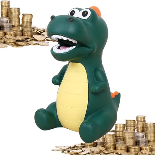 Frasco de poupança fofo, banco de dinheiro de dinossauro, Mealheiro Dinossauro, Caixa de moedas de d