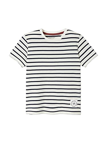 Vertbaudet T-Shirt marinière garçon Manches Courtes Dark Bleu Indigo rayé 14A