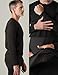 LAPASA Men's Thermal Underwear Top Crewneck Long Sleeve Shirt Base Layer Heavyweight Winter Thermoflux 300 M26 Large Black
