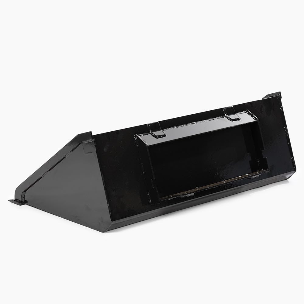 Titan Attachments Mini Skid Steer 42" Dirt Bucket Attachment, Toro Style Mounting, Reinforced Side Cutters, Welded-On Cutting Edge, for Construction, Landscaping, and Farming Tasks