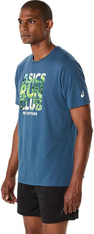 ASICS Unisex Run Outside Club Short Sleeve TEE Running Apparel