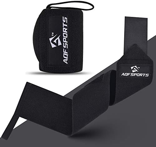AQF 18 Wrist Wraps Supports Heavy Duty Weightlifting Gym Training Fist Straps with Thumb Loop